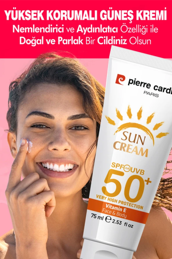Pierre Cardin SPF 50 Leke Karşıtı Yüksek Koruyucu Yüz Güneş Kremi 75 ML Normal Ve Kuru Ciltler İçin - 6