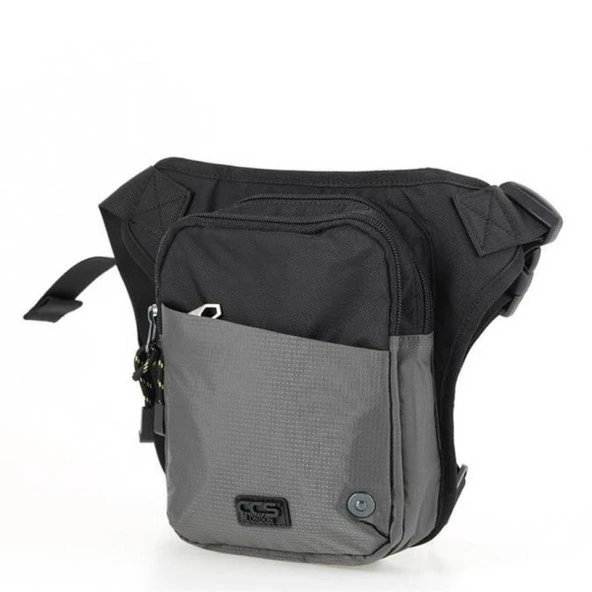 Ççs 31186 Motosiklet Bel Bacak Çanta Gri - 2