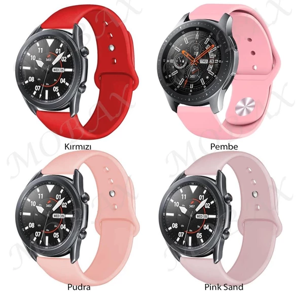 Amazfit GTS Bip Lite S GTR 42mm Kordon Silikon Spor Kordon - 3