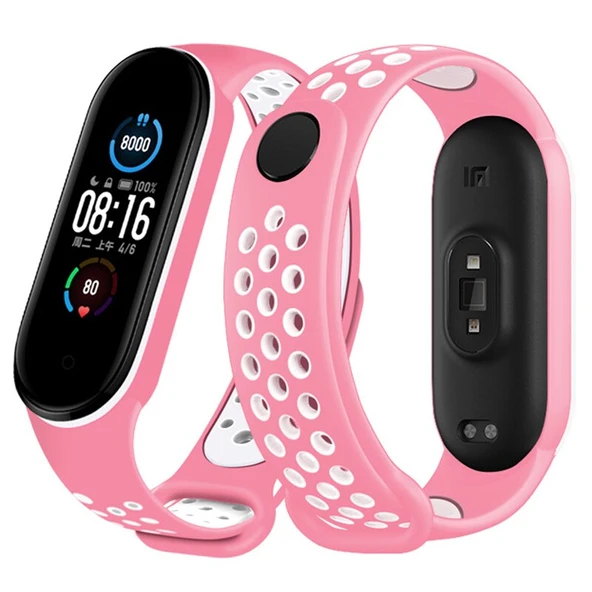 Xiaomi Mi Band 5 / 6 Kordon Delikli Spor Kordon - 10