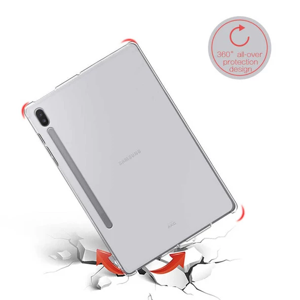 Samsung Galaxy Tab S7 Plus T970 T975 T977 Kılıf Tablet Hibrit Silikon Case - 6