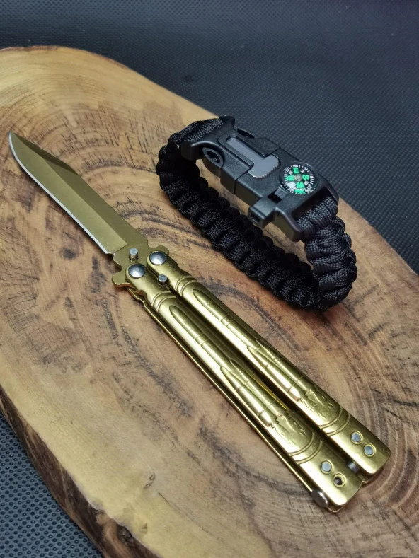 Paracord Bileklik ve 21 cm Kelebek Seti