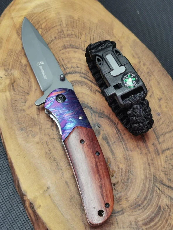 Kamp Outdoor Browning 21 cm Avcı Çakısı Seti