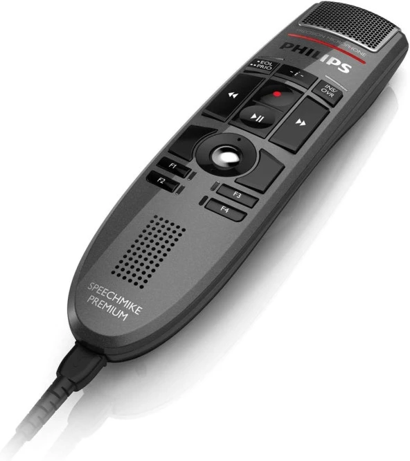Philips SpeechMike Premium Dikte USB Mikrofon, Basmalı Düğme - 4