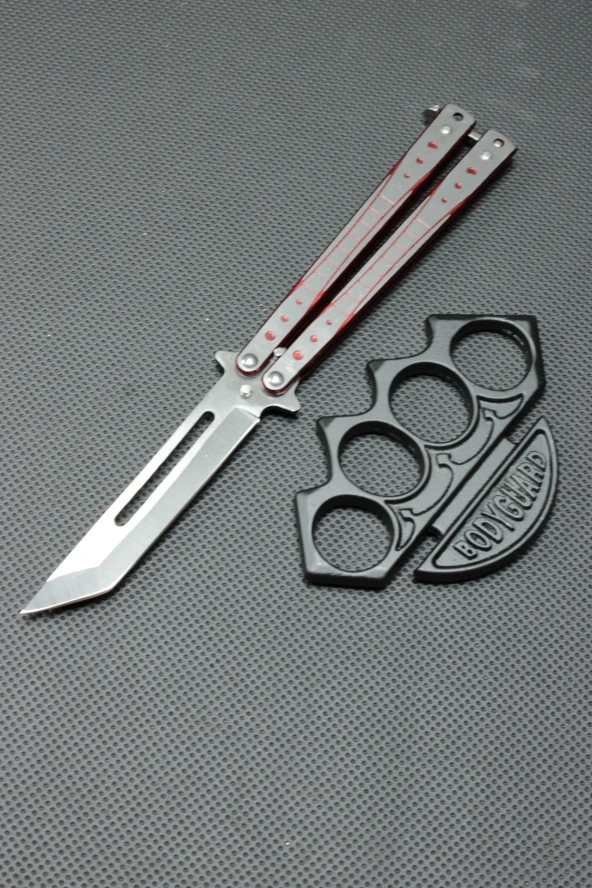 Tanto Kelebekli Siyah Body Mustali Set