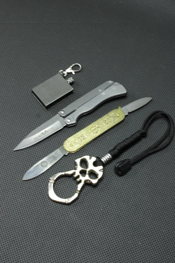 15 cm Benchmade Çakı Gümüş Parmak Mustali set