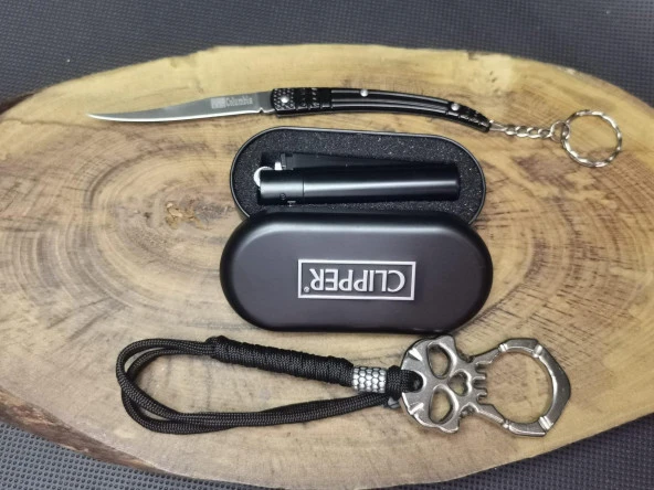 İsme Özel Metal Clipper Çakmak,Kılçık Çakı ve Parmak Musta