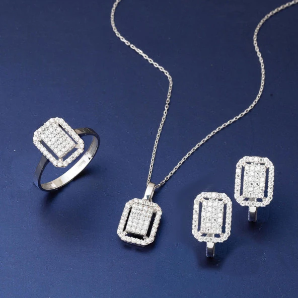 Coronet Beyaz Altın Baget Spor Set - Resim 2