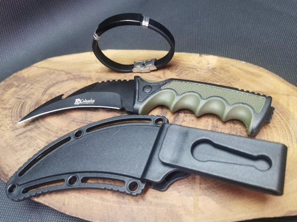 Kamp Outdoor 21 cm Karambiit Avcı Bıçağı Seti