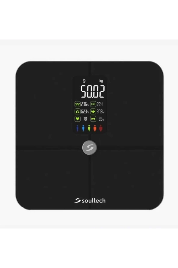 AT001S WellDone Bluetooth Smart Body Fat Scale Black Soultech - 3
