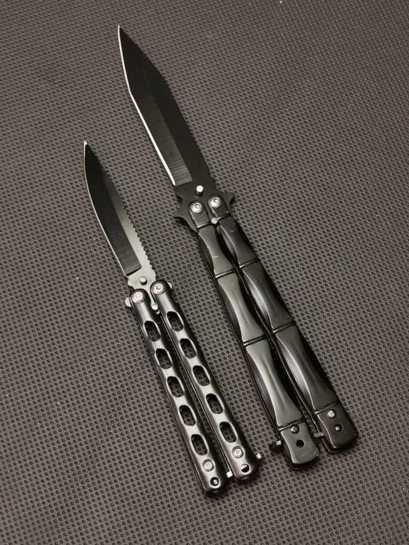 21 cm Siyah Kelebek ve 17 cm Siyah Kelebek Set