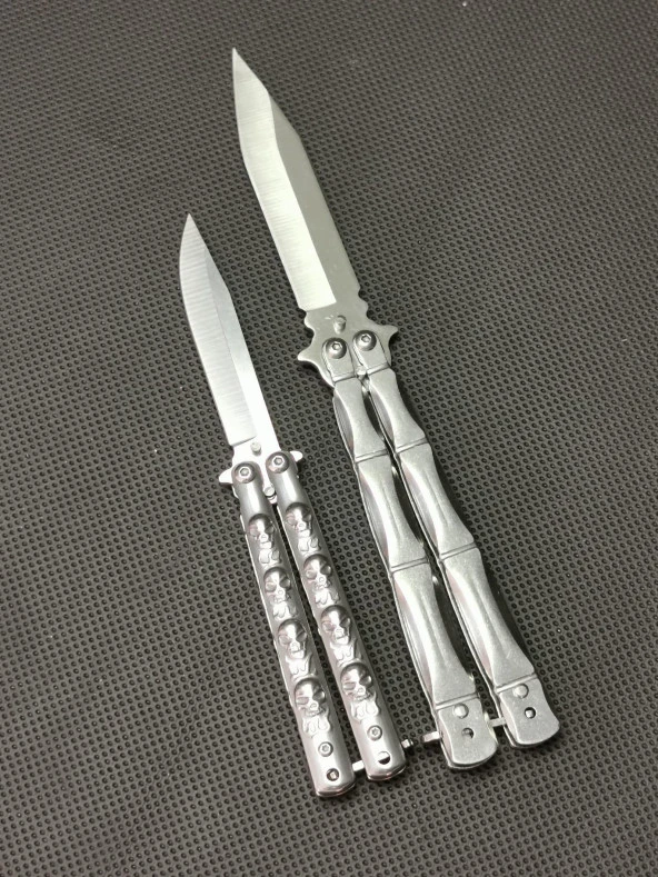 21 cm Gümüş Kelebek ve 17 cm Gümüş Kelebek Set