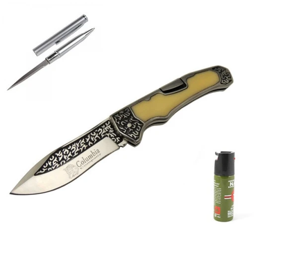 Kişiye Özel Columbia Sedef Çakı B-3154-C 21 CM