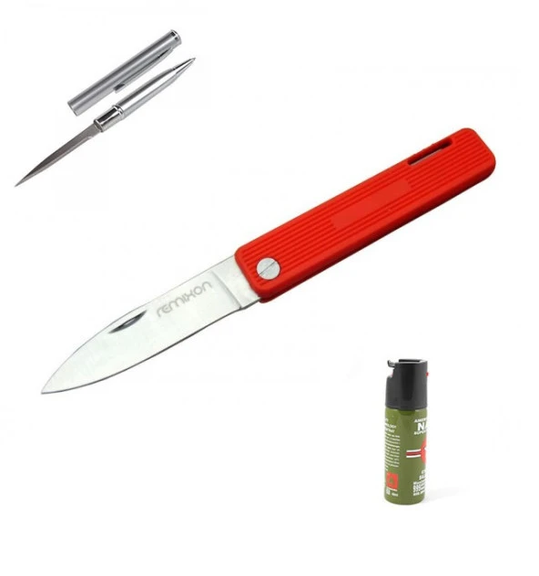Kişiye Özel Kırmızı Çakı Remixon K200RED-18 CM