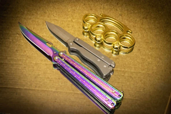 21 cm Gökkuşağı Kelebek Set