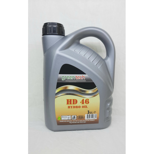 greentech Hd 46 Hidrolik Sistem Yağı 3 litre