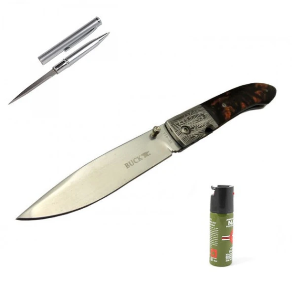 Kişiye Özel Buck Çakı Kahve BK-011-23 CM
