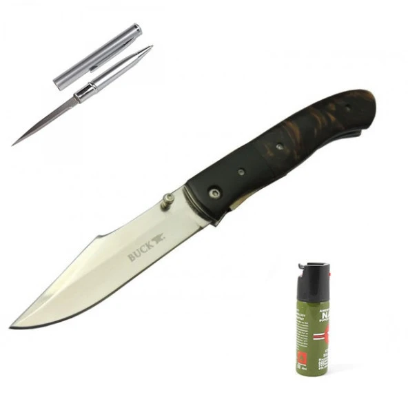 Kişiye Özel Buck Çakı Kahve BK-002-23 CM