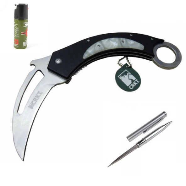 Kişiye Özel Crkt Blacsrambit Karambit Çakı X-0641WY-23 CM