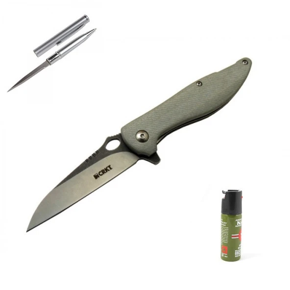 Kişiye Özel Crkt Locust Çakı 1265 GRİ 18 CM