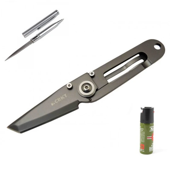 Kişiye Özel Crkt Polat Mini Çakı Titanyum 5500T 14 CM