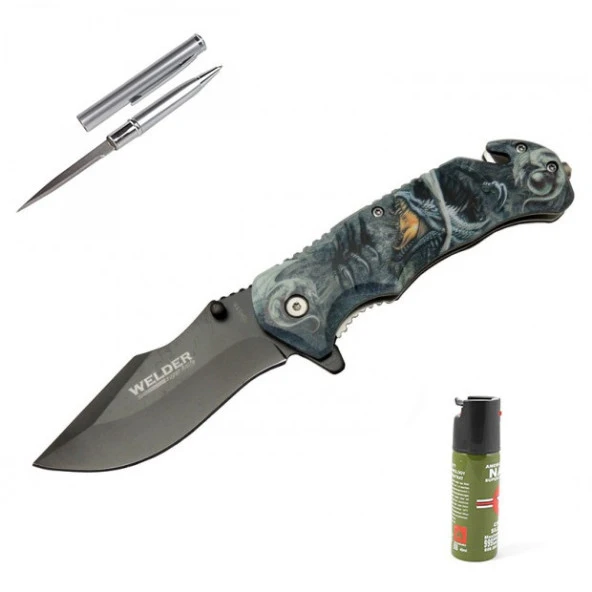 Kişiye Özel Welder Kurtarma Çakısı WD-353 21,5 CM