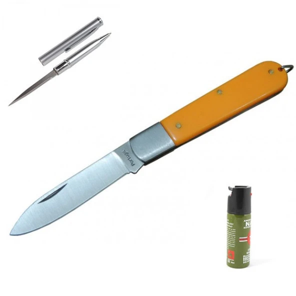 Kişiye Özel Portugal Çakı Sarı P04-16 CM