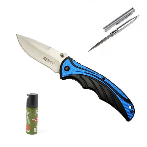 Kişiye Özel Mtech Handsome Çakı Blu 4-5-4 21 CM