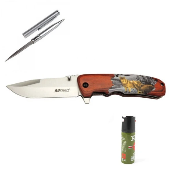 Kişiye Özel MTech Kurt Çakı Y-12 K 21.5 CM