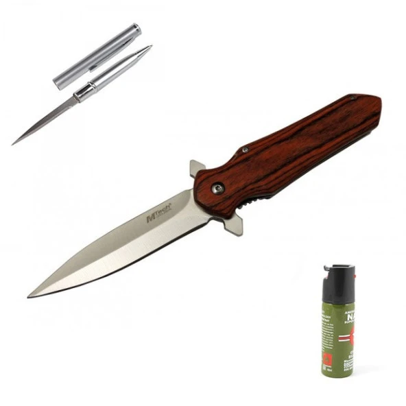 Kişiye Özel Mtech Çakı Ahşap 4-11 21 CM