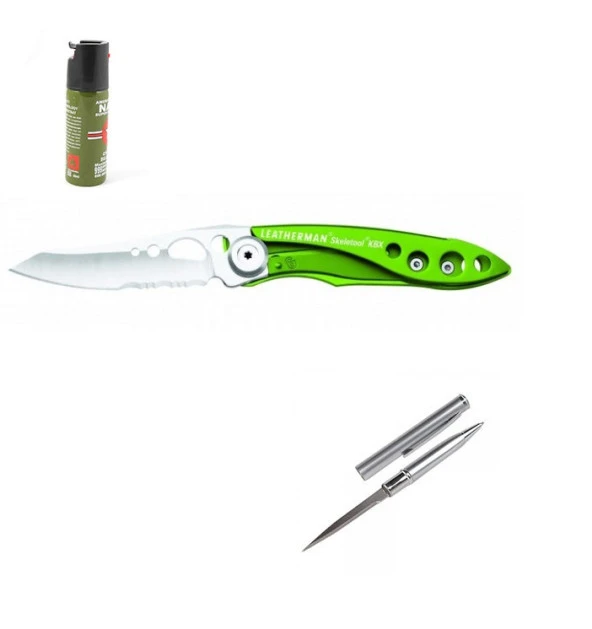 Kişiye Özel Leatherman Skeletool KBX Sublime Green 832380 15 CM