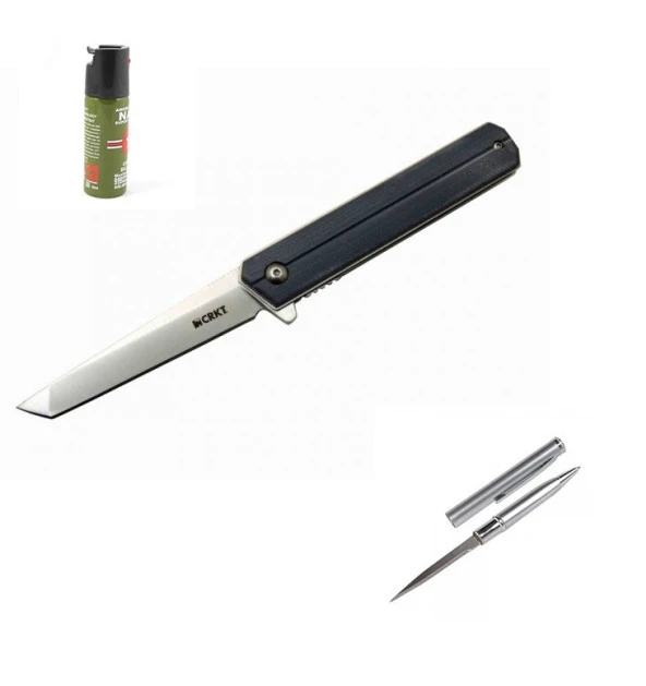 Kişiye Özel Crkt Tasıan Tanto Çakı 15FFGRİ 20 CM