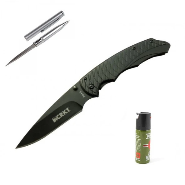 Kişiye Özel Crkt Metal Çakı Siyah CR-7040-22 CM
