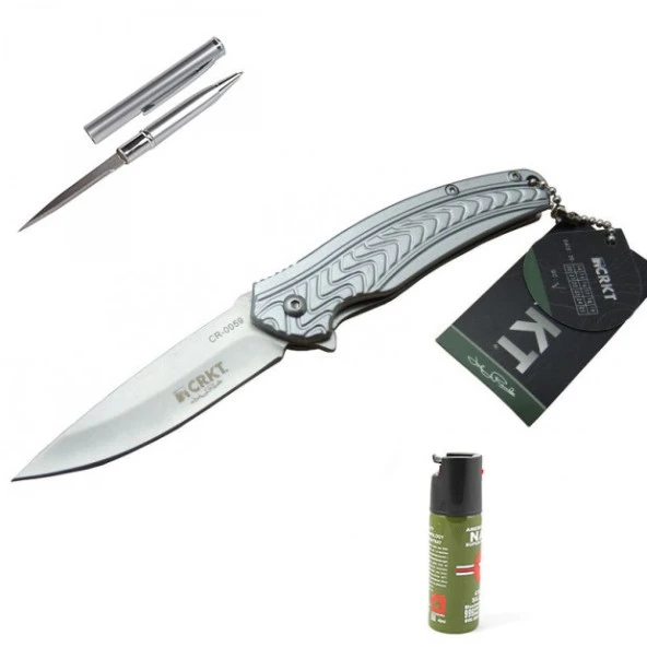 Kişiye Özel CRKT 059GRİ ÇAKI CR-0059GRI-16.5 CM