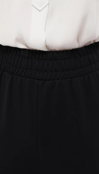 Step Paçası Manşetli Beli Lastikli Pantolon - (38-46) - 71125 - Lacivert ürün görseli