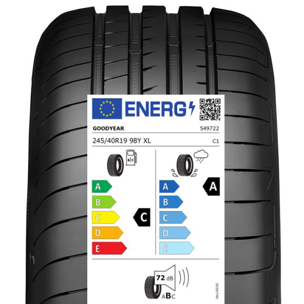 Goodyear 245/40R19 98Y XL Eagle F1 Asymmetric 5 FP Yaz Lastiği (ÜRETİM YILI:2022)