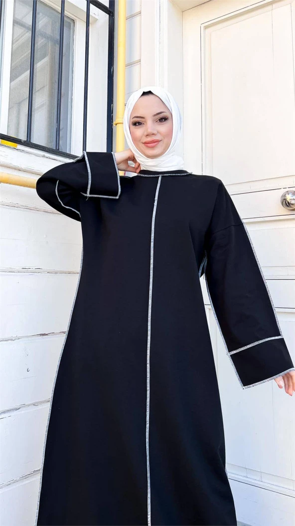 Mevlana Oversize Pamuklu Elbise - 71167.015 - Lacivert - 3