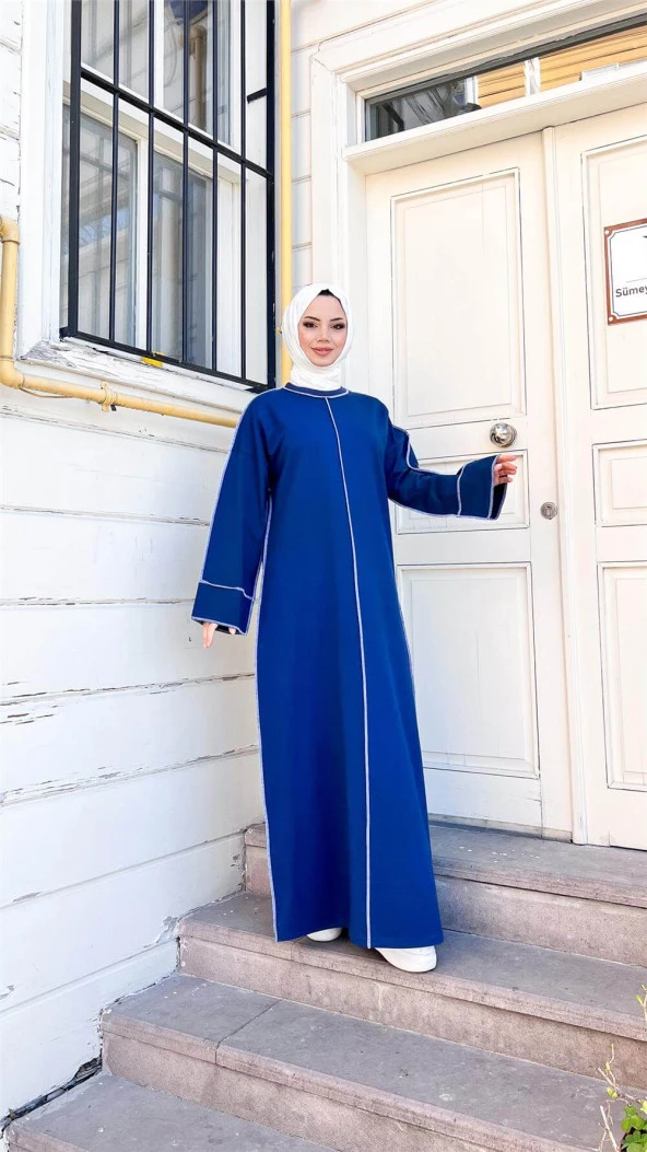 Mevlana Oversize Pamuklu Elbise - 71167.006 - İndigo