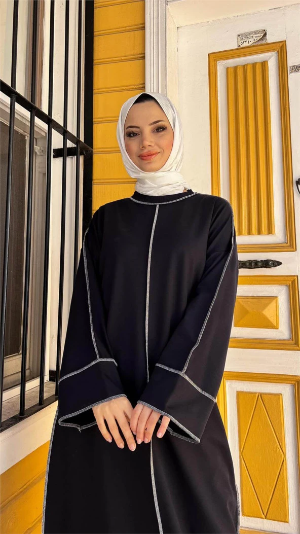 Mevlana Oversize Pamuklu Elbise - 71167.003 - Siyah - 4