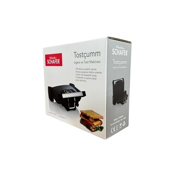 SchaferTost Makinesi Tostçumm 1500W İnox - Resim 3
