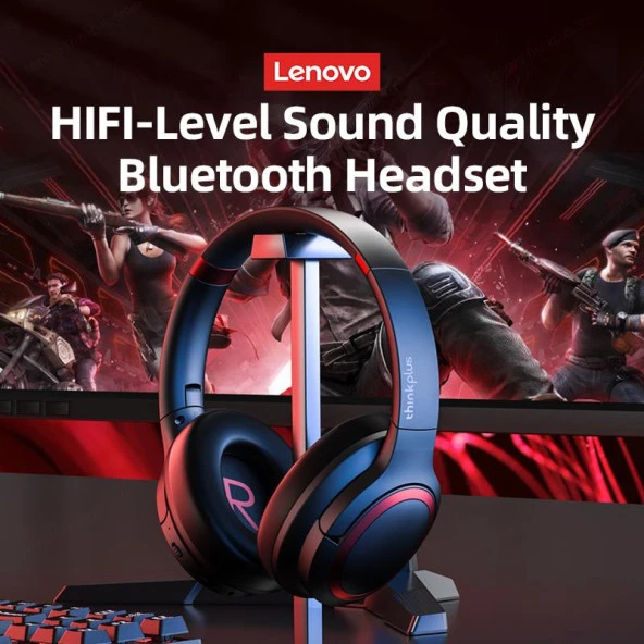 Lenovo Thinkplus TH40 Kablosuz Bluetooth Kulaküstü Kulaklık Beyaz - 4