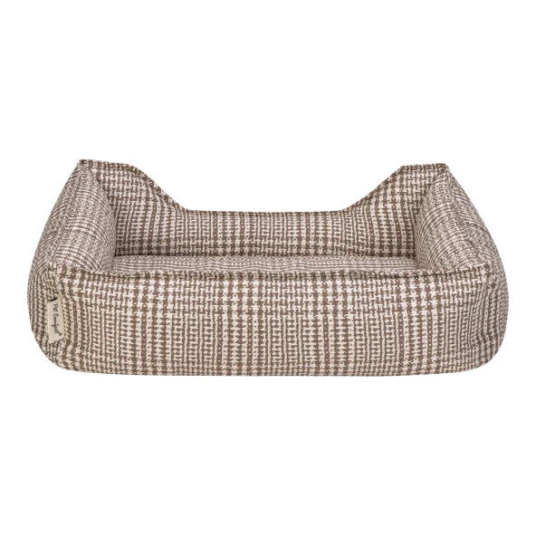 Pet Comfort Delta  Bej Kareli Kedi ve Köpek Yatağı XS 55x45cm - 3