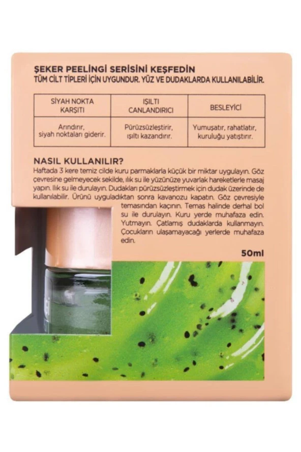 L'Oreal Paris Şeker Peelingi Siyah Nokta Karşıtı Yüz Peelingi 50 ml - Resim 8