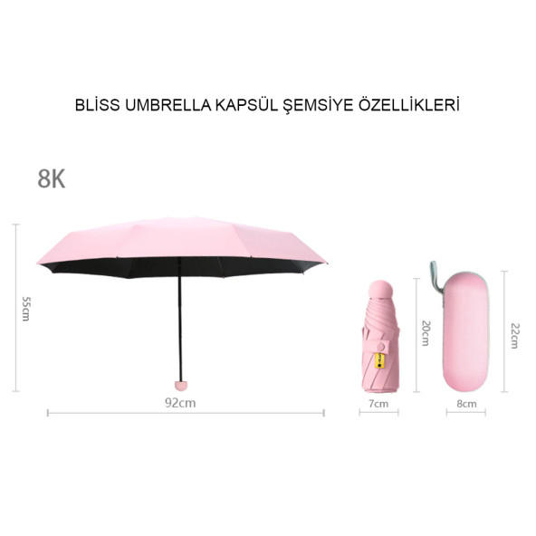 Lacivert Kapsül Şemsiye - 5