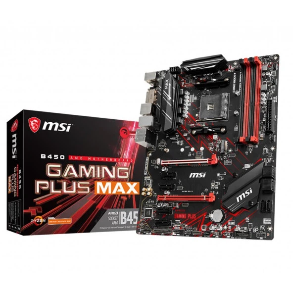 MSI B450 GAMING PLUS MAX AM4 DDR4 4xDIMM-128GB 4133MHz DVI/HDMI ATX