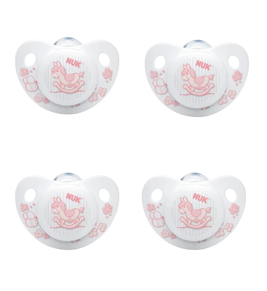 Nuk No:2 Emzik Silikon Pembe 4LÜ