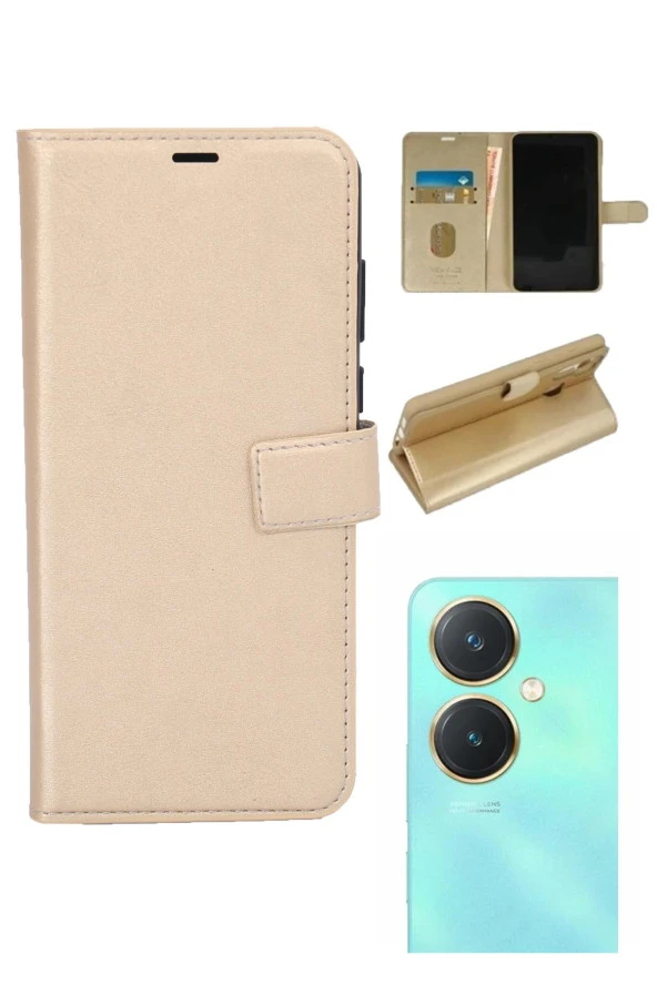 Vivo Y27 Kamera Korumalı Cüzdanlı ve Kapaklı Kılıf ürün görseli