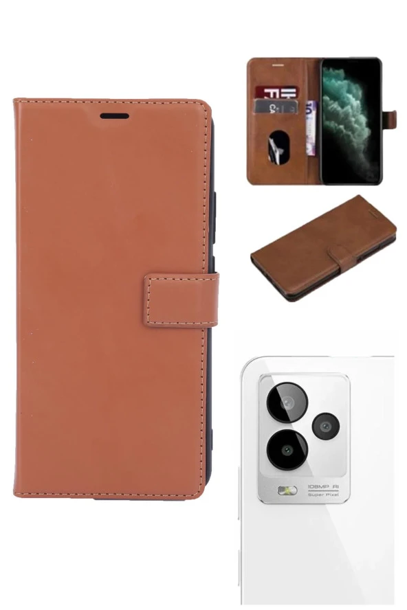 General Mobile GM 24 Pro Uyumlu Kamera Korumalı Cüzdanlı ve Kapaklı Kılıf - Resim 2