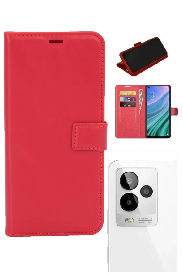 General Mobile GM 24 Pro Uyumlu Kamera Korumalı Cüzdanlı ve Kapaklı Kılıf - Resim 3