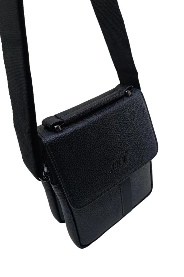 Erkek Postacı Çanta Çapraz Askılı Suni Deri Omuz Çantası17*20 Cm Vegan Deri - 2